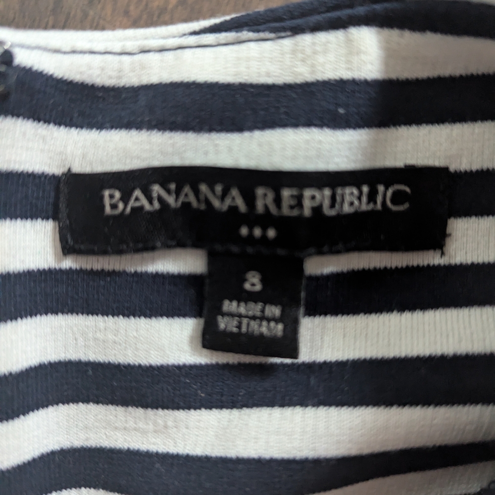 Banana Republic Black and White Sheath Midi Dress - Picture 4 of 4